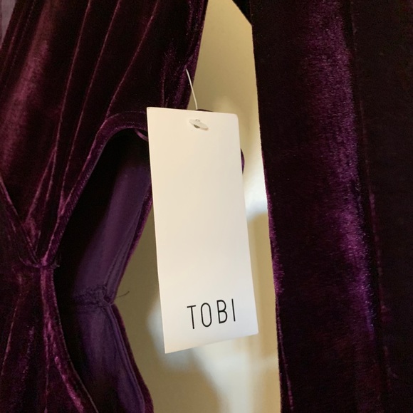 Purple Velvet Dress - Picture 3 of 4